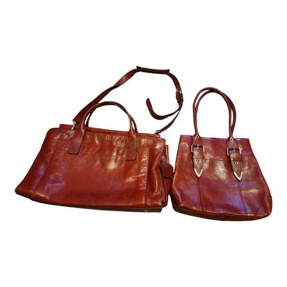 Wilsons Leather Bags Vintage Wilsons Italian Leather Bag Set Poshmark